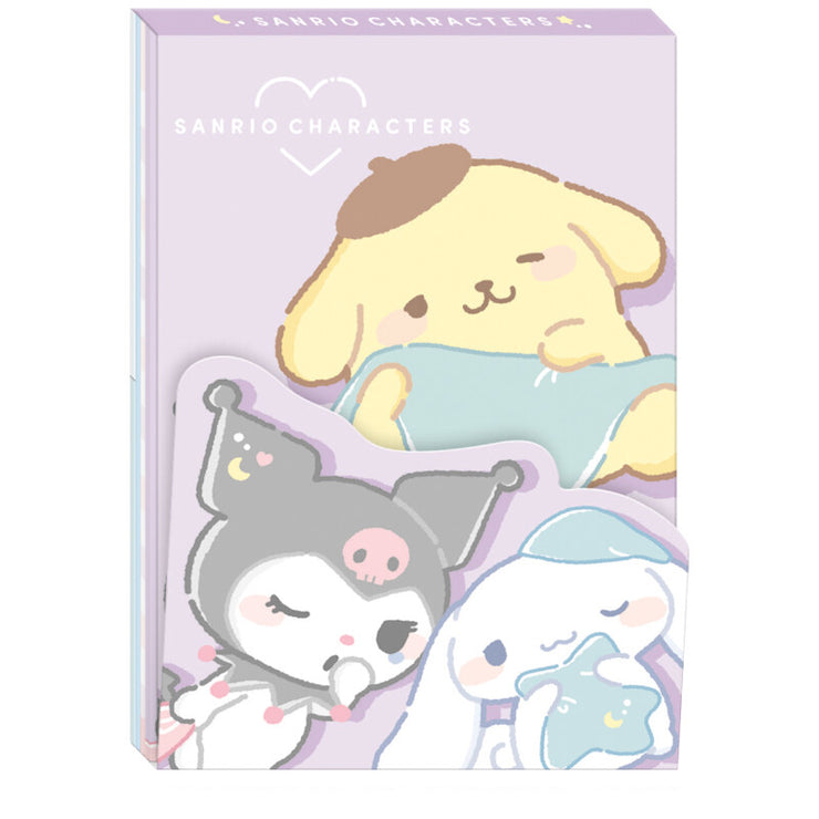 [Sanrio] Die-Cut Memo Pad w/Cover Munyatto - Purple 2024 Crux Japan