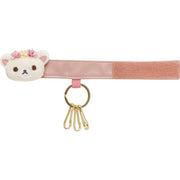 [Rilakkuma] - Kori-Kogu Flower Tea Time - Here You Are Plush Keyholder - Korilakkuma San-X Official Japan 2023