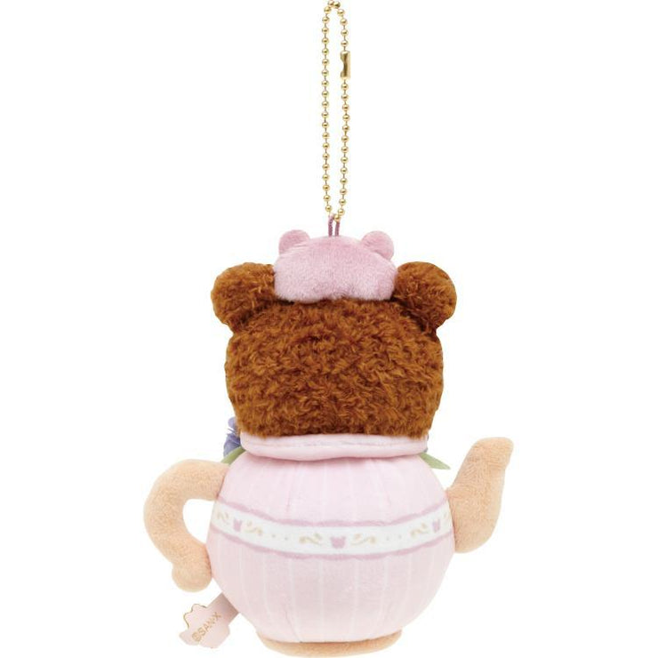 [Rilakkuma] - Kori-Kogu Flower Tea Time - Burasage Plush Strap - Chairoi Koguma San-X Official Japan 2023