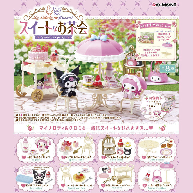 [Sanrio] My Melody & Kuromi Sweet Tea Party Mini Figure[Blind Package][OCT 2024] Re-ment Japan