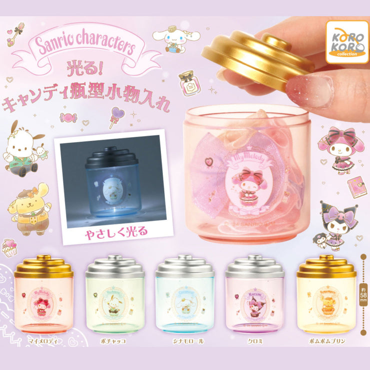 [Gashapon] Sanrio Characters Light-Up Candy Jar Shaped Container [JUL 2024] IP4 Japan -Blind Package