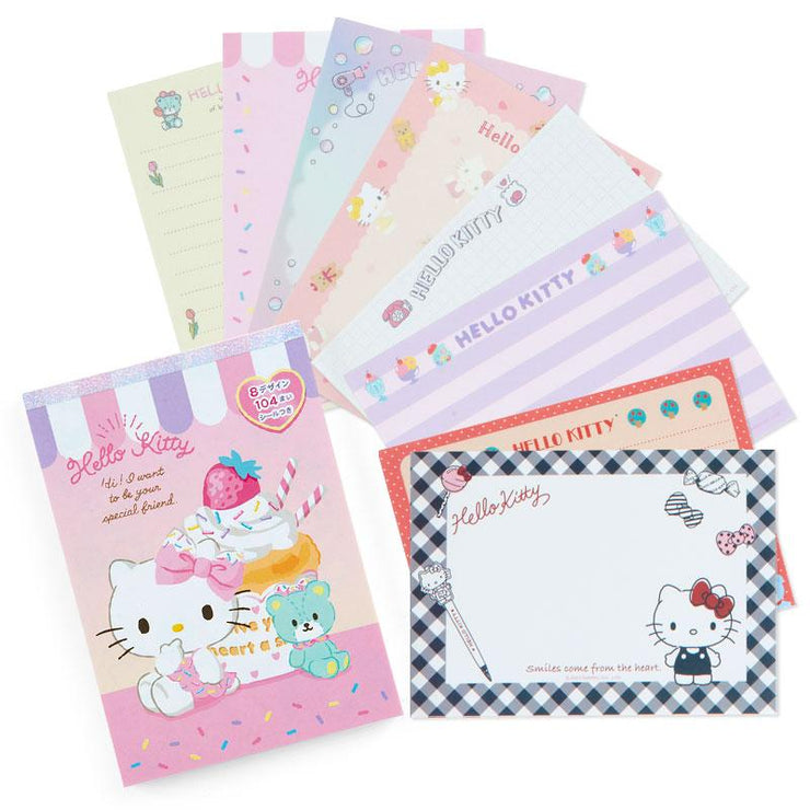 [Sanrio] 8 Design Memo Pad -Hello Kitty [SEP 2023] Sanrio Original Japan