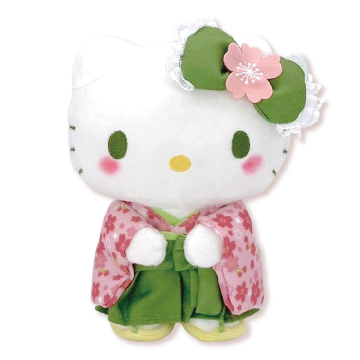 [Sanrio] Matcha Kimono Plush S-Size -Hello Kitty Nakajima Japan 2024