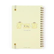 [Clearance]#[Sanrio] Plush Toy Design Stationery Series- B6 Ring Note -Pom Pom Purin [OCT 2023] Sanrio Original Japan