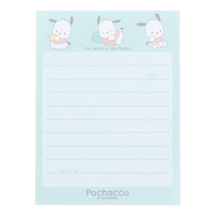 [Sanrio] Plush Toy Design Stationery Series- Mini Letter Set -Pochacco [OCT 2023] Sanrio Original Japan