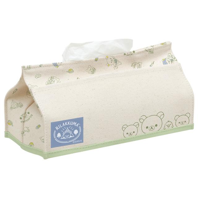 [Rilakkuma] Komorebi Camp - Tissue Box Cover San-X Official Japan 2023