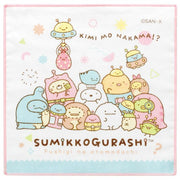 [Sumikko Gurashi] -Fushigi na Otomodachi- 3x Mini Gauze Handkerchiefs Set San-X Official Japan 2023