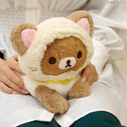 [Rilakkuma] -Nekoneko no Yu -Neko Neko Hizanori Plush Toy San-X Official Japan 2023