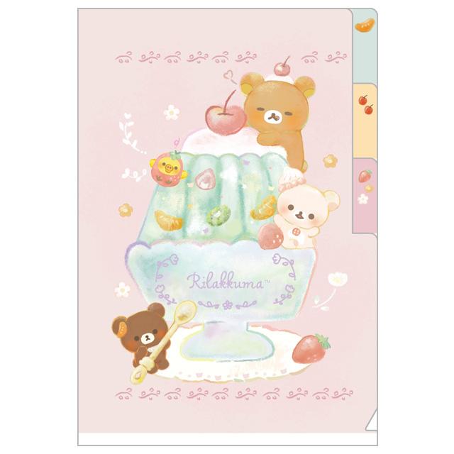 [Rilakkuma] Mini Index Plastic Document Holder - Jelly San-X Official Japan 2023