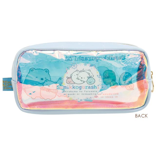 [Sumikko Gurashi] - Shirokuma no Furusato - Transparent Pen Pouch San-X Official Japan 2024