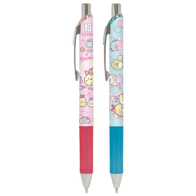 [Sumikko Gurashi] - Angel Ebiten Idol - 2x EnerGel Mechanical Pencil Set San-X Official Japan 2024