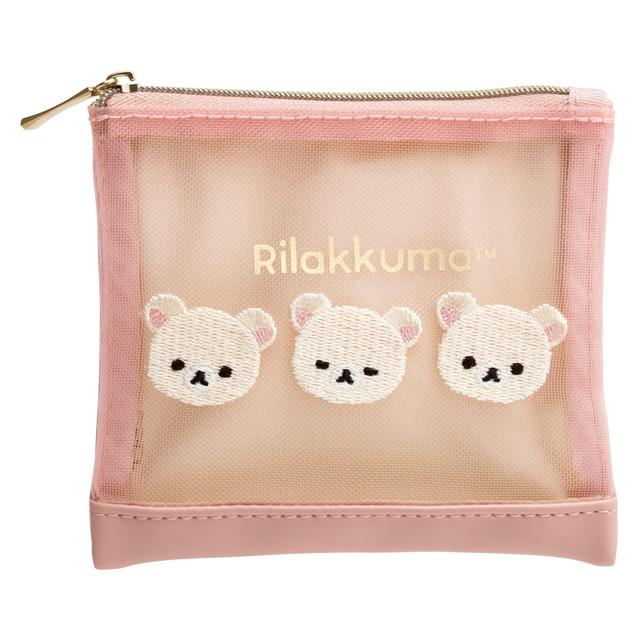 [Rilakkuma] Mesh Mini Pouch - Korilakkuma San-X Official Japan 2024