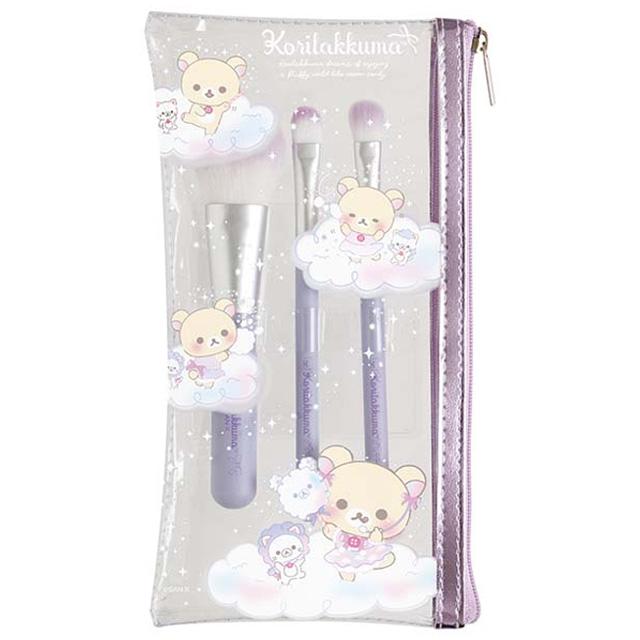 [Rilakkuma] - Osorano Kururin Wataame - Makeup Brush Set San-X Official Japan 2024