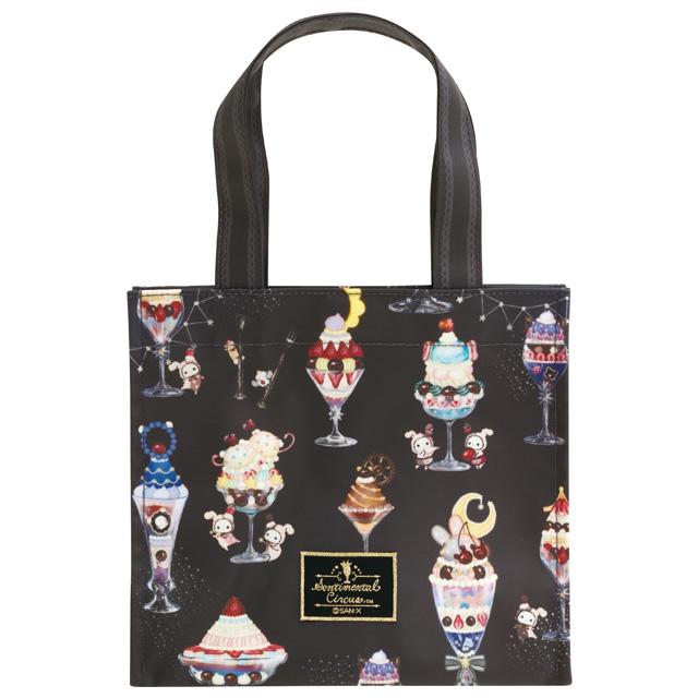 [Sentimental Circus] -Yofukashi Parfait to Hoshikuzu Namida no Drained Cherry- Mini Tote Bag San-X Official Japan 2024