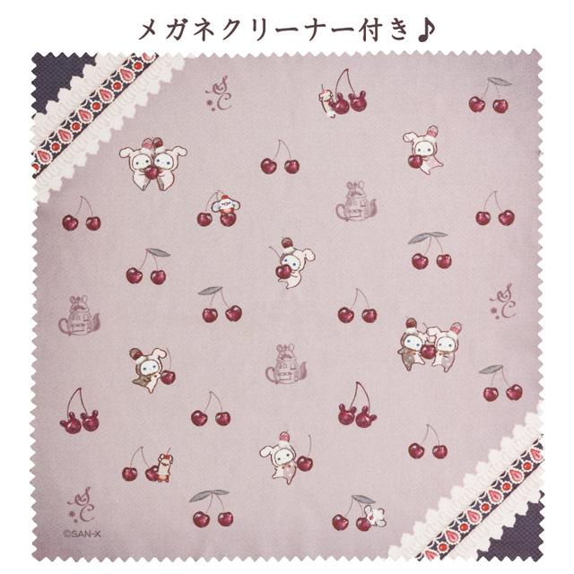 [Sentimental Circus] -Yofukashi Parfait to Hoshikuzu Namida no Drained Cherry- Glasses Case San-X Official Japan 2024