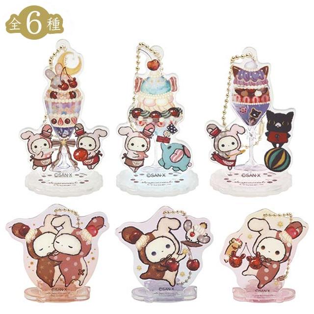 [Sentimental Circus] -Yofukashi Parfait to Hoshikuzu Namida no Drained Cherry- Acrylic Stand Keychain Collection [Blind Package] San-X Official Japan 2024