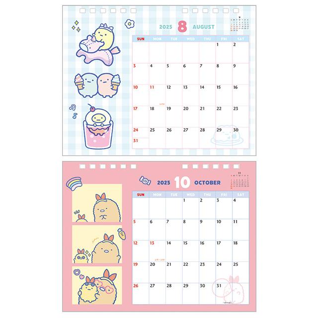 [Sumikko Gurashi] 2025 Desktop Calendar -Relax Time San-X Official Japan 2024