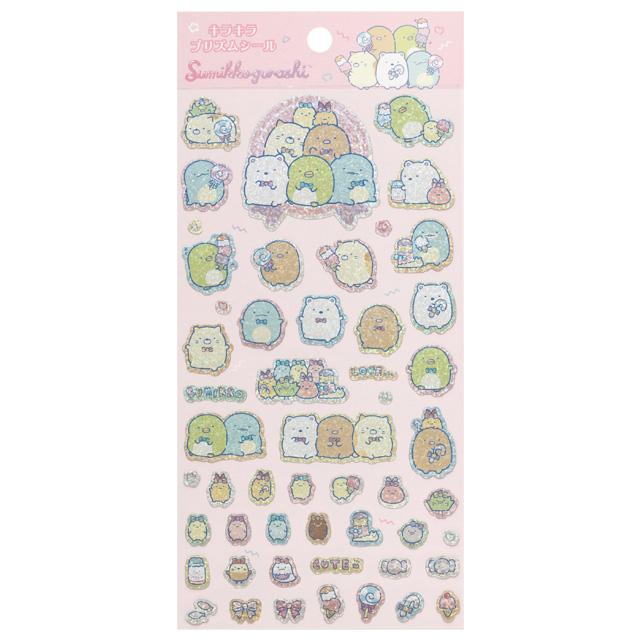 [Sumikko Gurashi] Sparkling Prism Stickers Set - Pink San-X Official Japan 2024