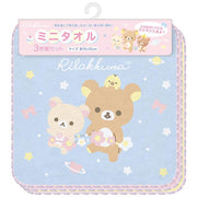 [Rilakkuma] Mini Towel 3-Piece Set - Space San-X Official Japan 2024