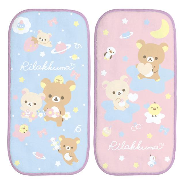 [Rilakkuma] Half Mini Towel 2-Piece Set - Space San-X Official Japan 2024