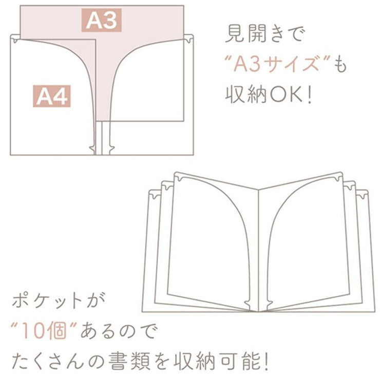 [NEW] Sumikko Gurashi -Zassou to Yosei no Ohanabatake- 10 Pocket Plastic Document Holder -A San-X Official Japan 2023