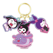 [Clearance]#[NEW] Sanrio -Kuromi's Pretty Journey- 3 Charms Keychain Strap - A  T's Factory Japan 2023