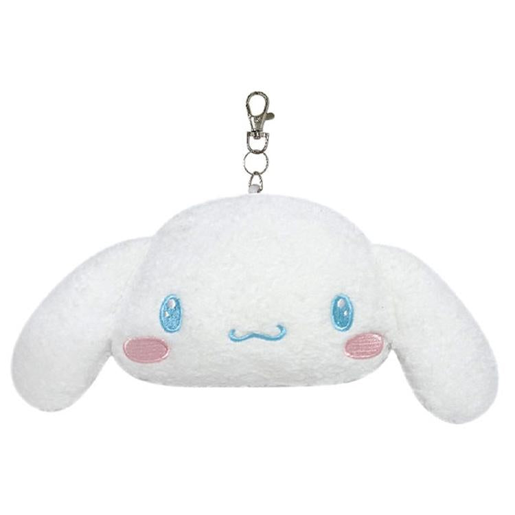 [Clearance]#[Sanrio] Softly Glowing Face Pass Case w/Reel- -Cinnamorol ...