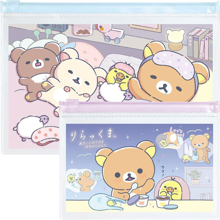 [Rilakkuma] Anata to Madoromu Rilakkuma - 2x Transparent Case Set San-X Official Japan 2023