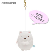 [Clearance]#[Sumikko Gurashi] Plush Pass Case w/Reel - Neko San-X Official Japan 2023