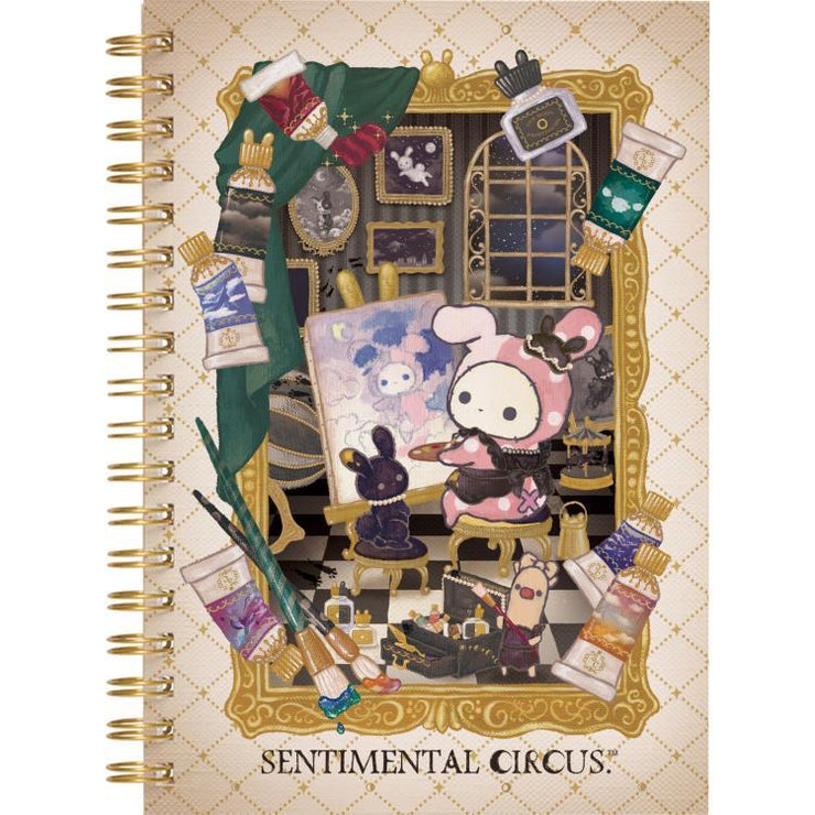 [Sentimental Circus] -Tsuioku Usagi to Shingetsu Museum- B6 Ring Notebook -A  San-X Official Japan 2023