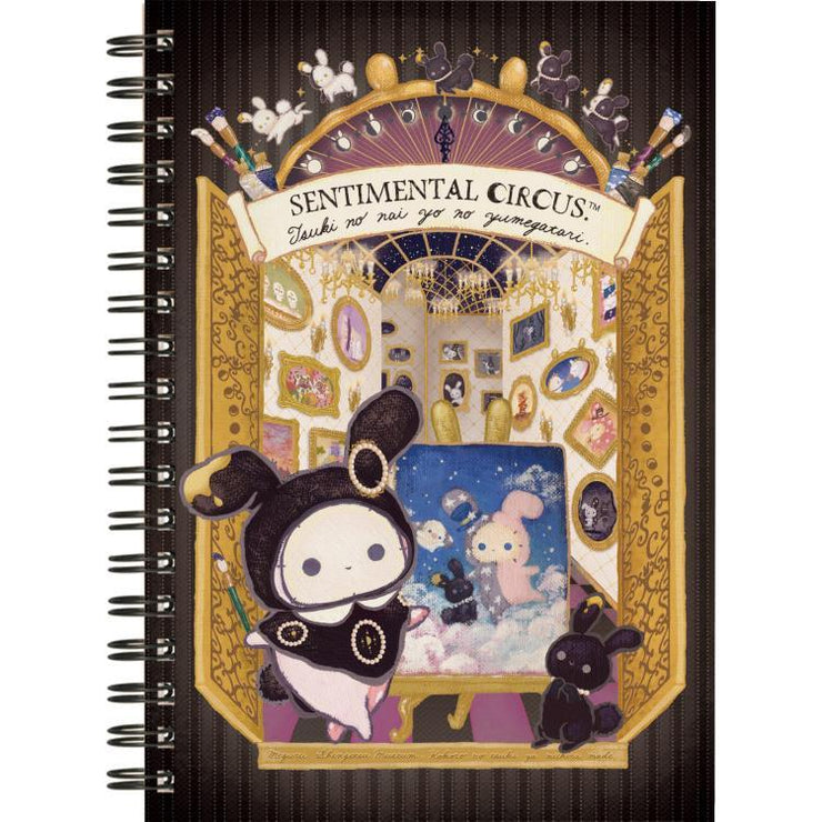 [Sentimental Circus] -Tsuioku Usagi to Shingetsu Museum- B6 Ring Notebook -B  San-X Official Japan 2023
