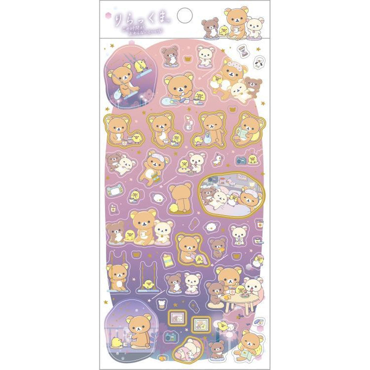 [Rilakkuma] Anata to Madoromu Rilakkuma - Sticker Set -A San-X Official Japan 2023