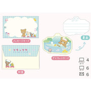 [Rilakkuma] -Nekoneko no Yu - Mini Message Card Set -A  San-X Official Japan 2023