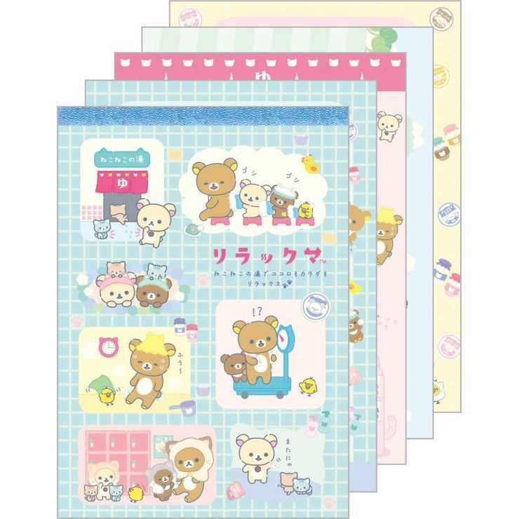 [Rilakkuma] -Nekoneko no Yu - Memo Pad -B San-X Official Japan 2023