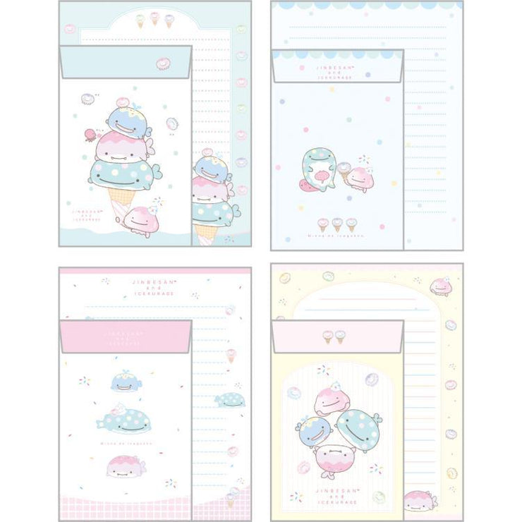 [Jinbesan] -Jinbesan and Icekurage - Letter Set -A San-X Official Japan 2024