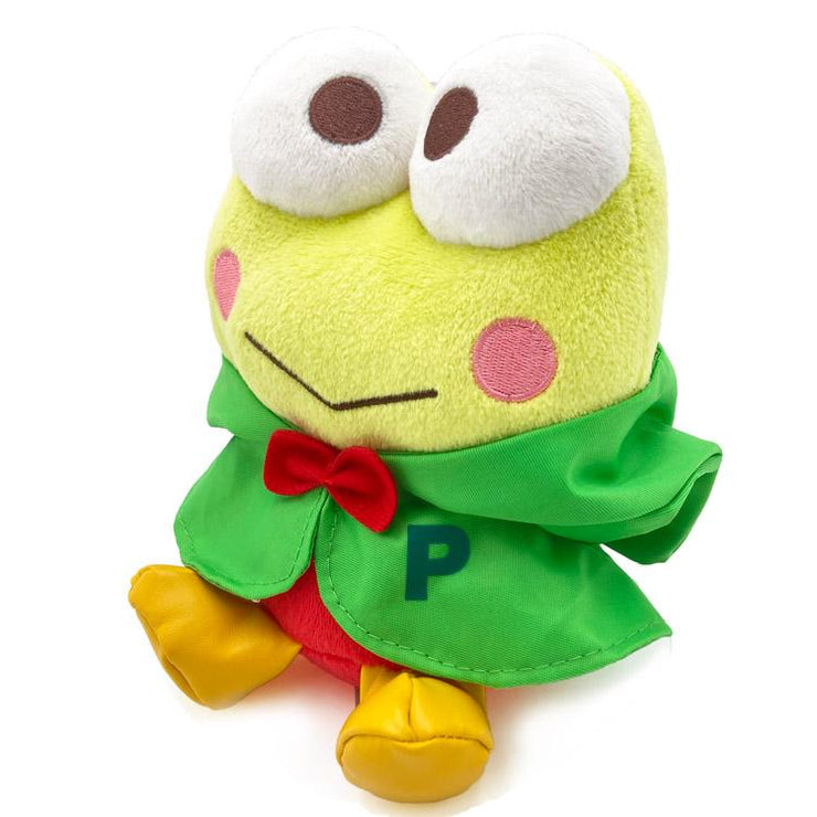 [Sanrio] Kerokero Keroppi x Pickles the Frog - Plush Toy Rain Poncho - Keroppi  [MAY 2024] Nakajima Japan