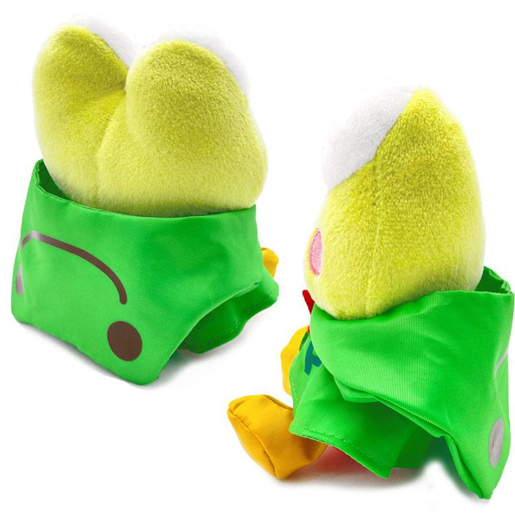 [Sanrio] Kerokero Keroppi x Pickles the Frog - Plush Toy Rain Poncho - Keroppi  [MAY 2024] Nakajima Japan