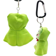 [Sanrio] Kerokero Keroppi x Pickles the Frog - Carabiner Mascot Rain Poncho - Pickles  [MAY 2024] Nakajima Japan