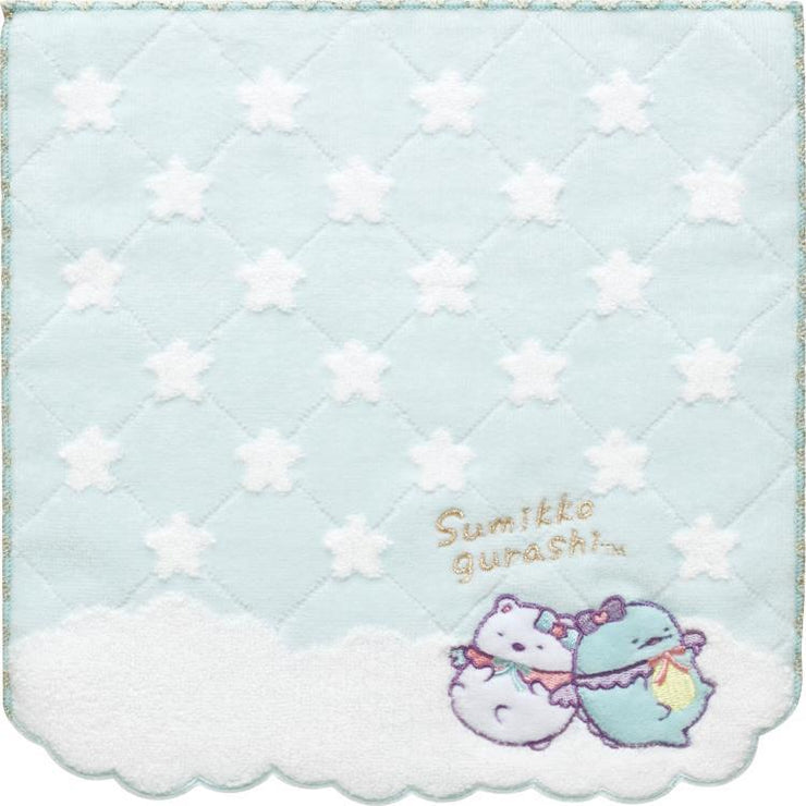 [Sumikko Gurashi] - Angel Ebiten Idol - Mini Towel -Blue San-X Official Japan 2024