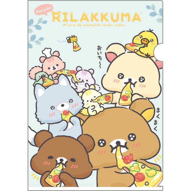 [Rilakkuma] - Minna de Manpuku Makumaku - Plastic Document Holder A San-X Official Japan 2024