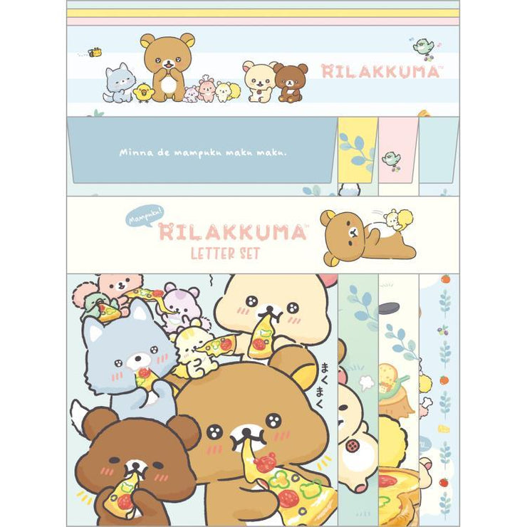 [Rilakkuma] - Minna de Manpuku Makumaku - Letter Set A San-X Official Japan 2024