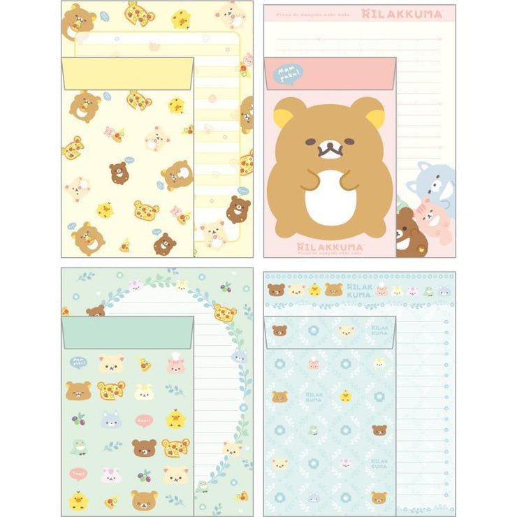 [Rilakkuma] - Minna de Manpuku Makumaku - Letter Set B San-X Official Japan 2024