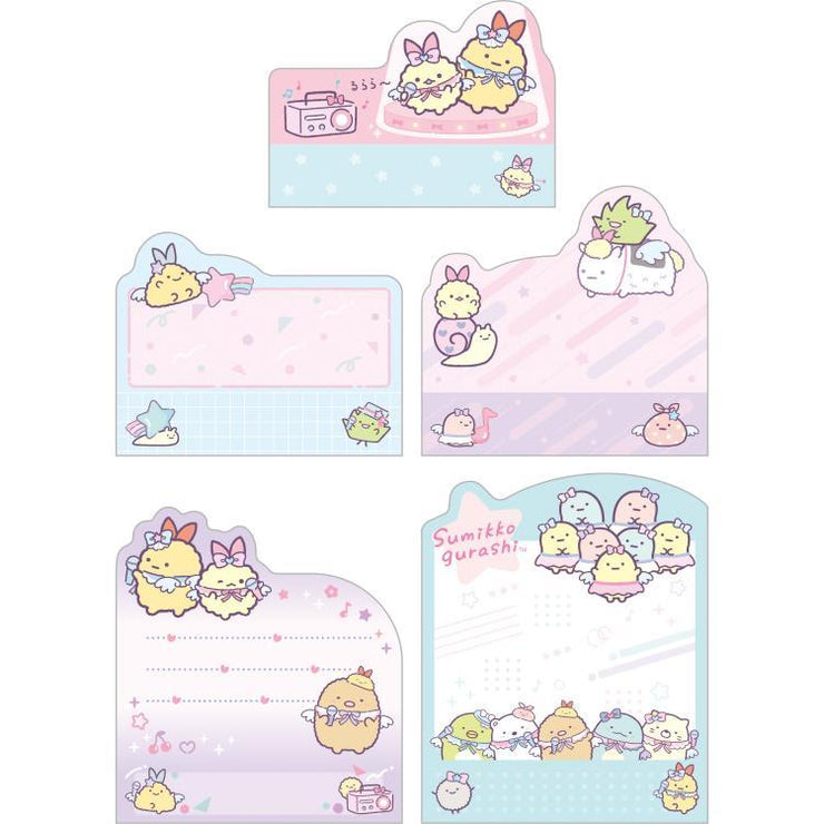 [Sumikko Gurashi] - Angel Ebiten Idol - Die-Cut Sticky Notes -A San-X Official Japan 2024