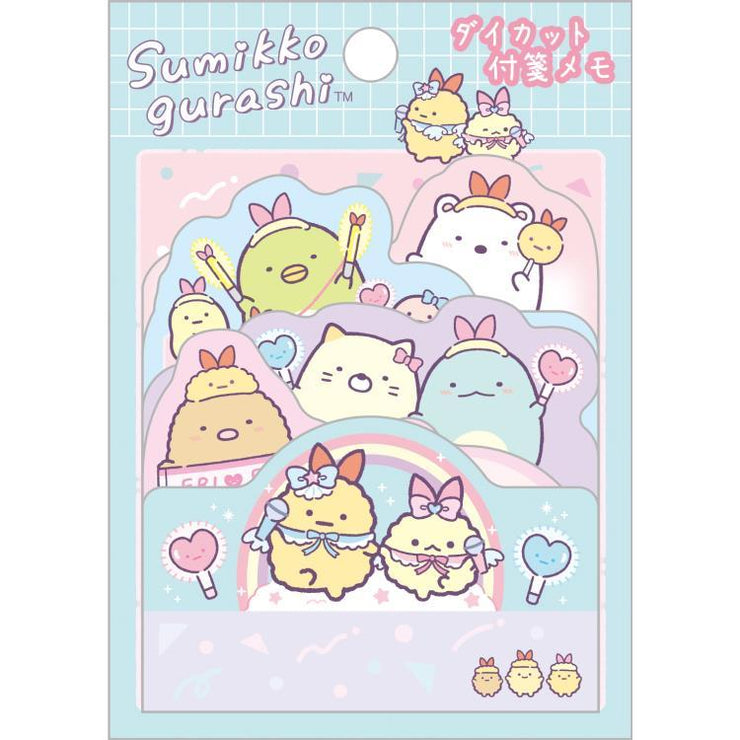 [Sumikko Gurashi] - Angel Ebiten Idol - Die-Cut Sticky Notes -B San-X Official Japan 2024