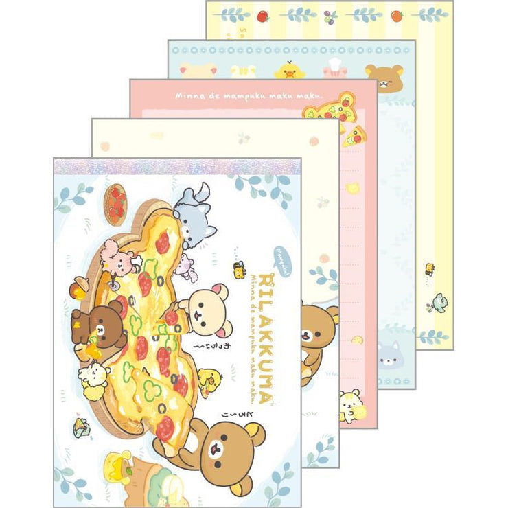 [Rilakkuma] - Minna de Manpuku Makumaku - Memo Pad -B  San-X Official Japan 2024