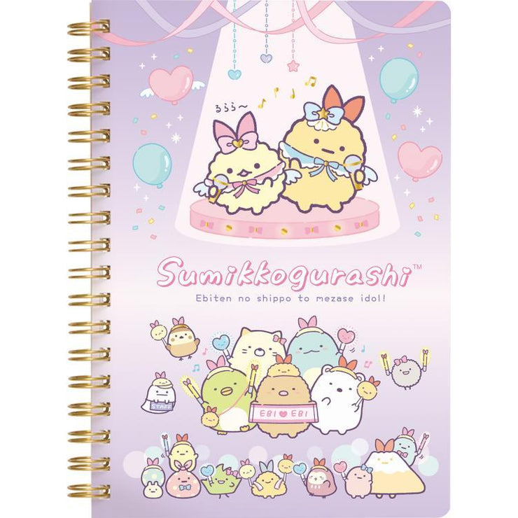 [Sumikko Gurashi] - Angel Ebiten Idol -  B6 Ring Notebook -A San-X Official Japan 2024