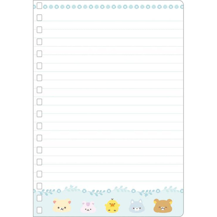 [Rilakkuma] - Minna de Manpuku Makumaku - B6 Ring Notebook B San-X Official Japan 2024