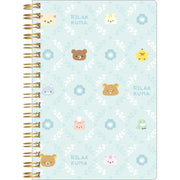 [Rilakkuma] - Minna de Manpuku Makumaku - B6 Ring Notebook B San-X Official Japan 2024