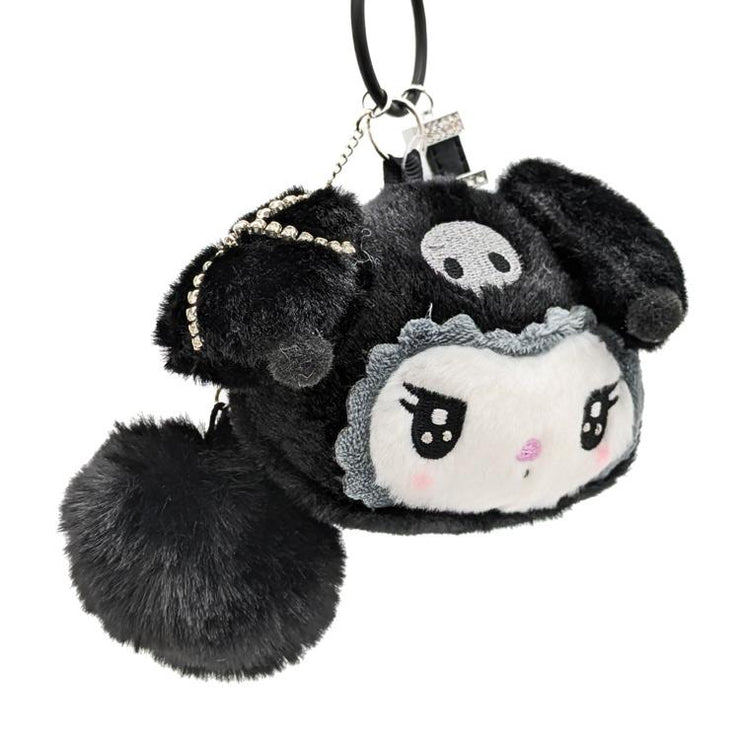 [Sanrio] My Melody & Kuromi Twin Idol Series -Keychain w/Mascot -Kuromi [AUG 2024] Shobido Japan