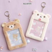 [Rilakkuma] - Osorano Kururin Wataame - Fluffy Photo Frame Keychain - Rilakkuma San-X Official Japan 2024